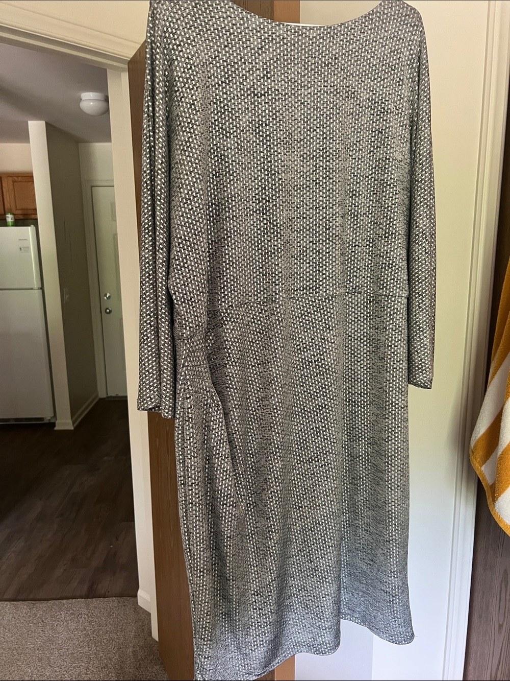 Chico's 4 Silver Printed Shift Dress Mother of Bride/ Groom
